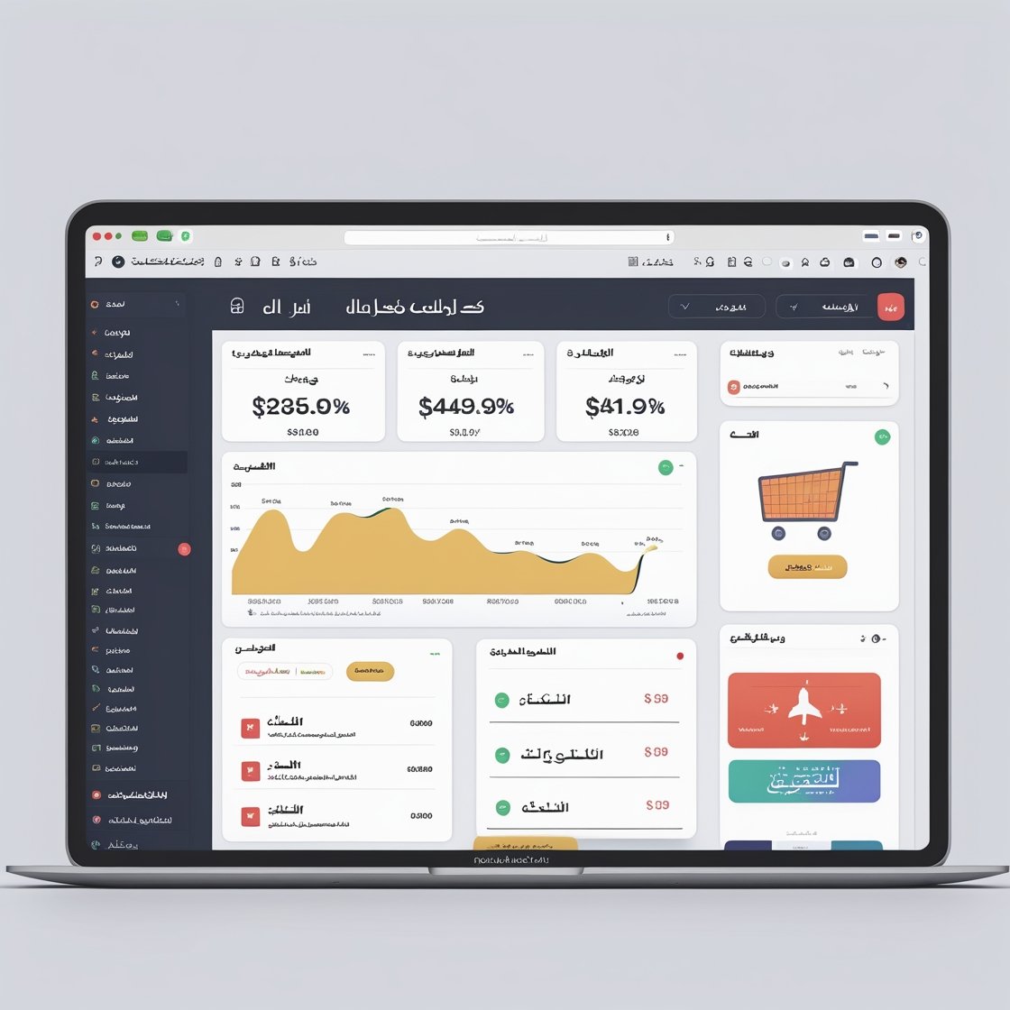 Leonardo_Phoenix_10_A_modern_Saudi_ecommerce_platform_dashboar_2 منصة التجارة الإلكترونية السعودية