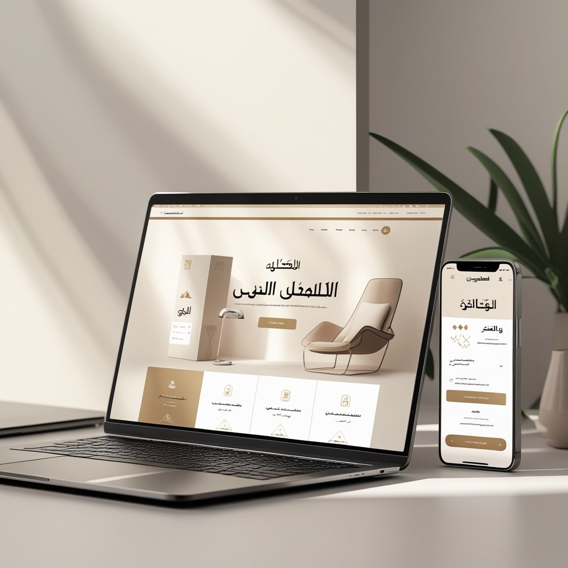 Leonardo_Phoenix_10_An_elegant_workspace_scene_featuring_a_sle_0 منصة التجارة الإلكترونية السعودية - الصورة 3