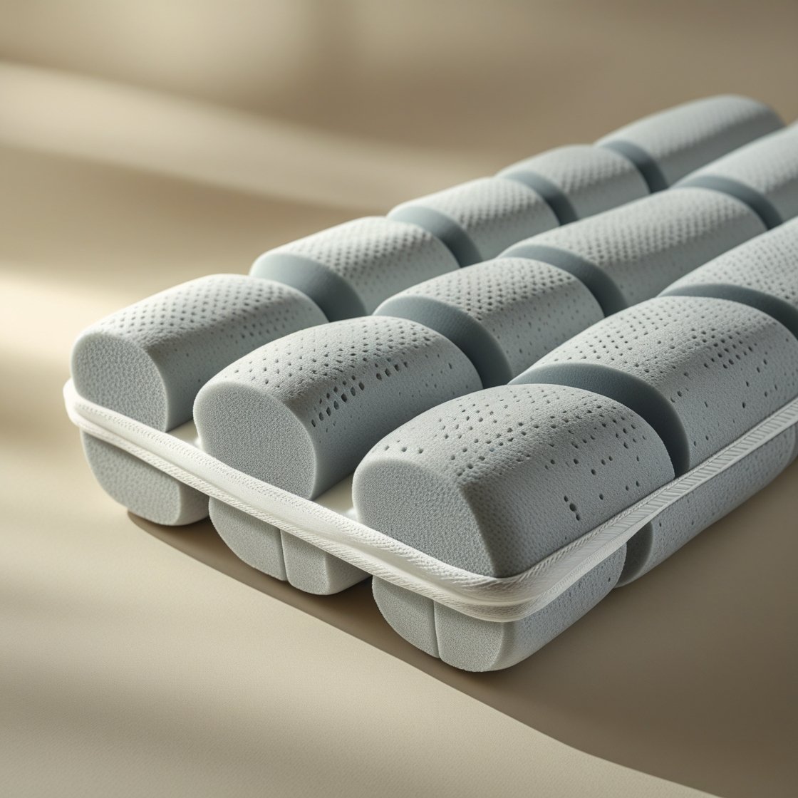 Leonardo_Phoenix_10_Closeup_of_adjustable_segmented_foam_pillo_2 نومك مثالي براحة صحية - الصورة 3