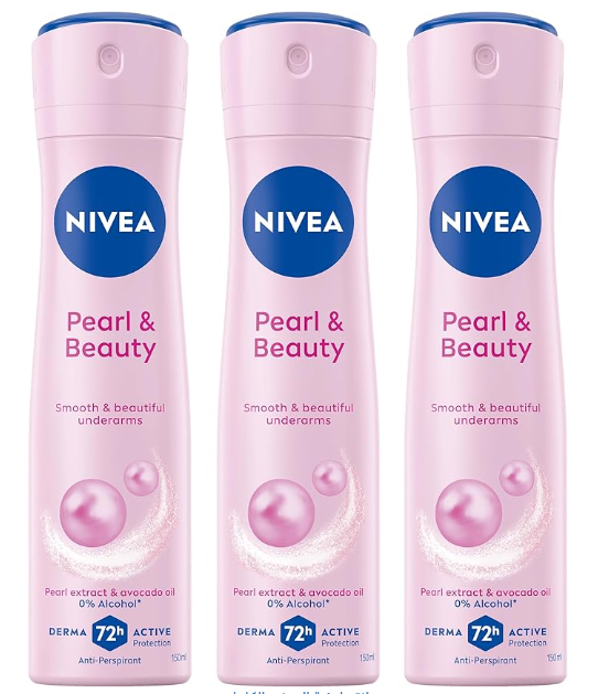 مزيل عرق بيرل اند بيوتي للنساء من نيفيا، ناعم وسلس، حماية نشطة لمدة 48 ساعة مزيل عرق بيرل اند بيوتي للنساء من نيفيا، ناعم وسلس، حماية نشطة لمدة 48 ساعة